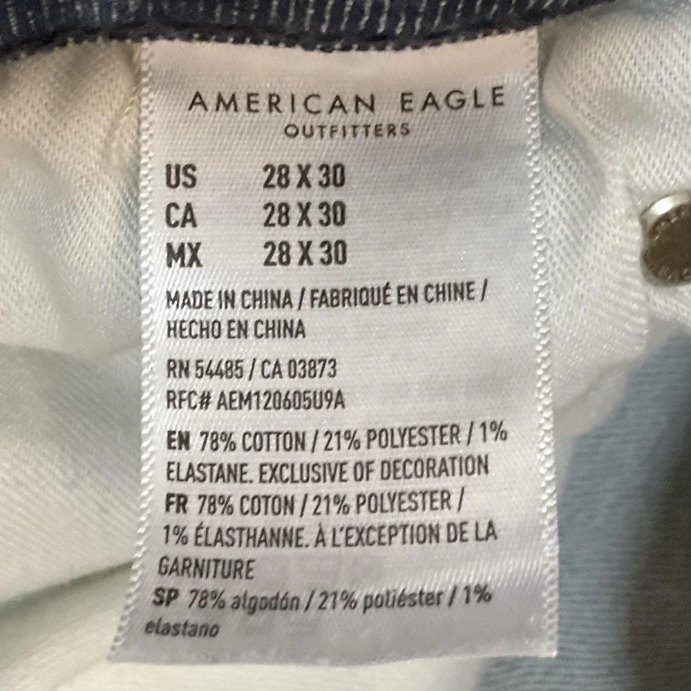 American Eagle Outfitters Jeans Mens 28x30 Skinny Next Level AirFlex Distressed